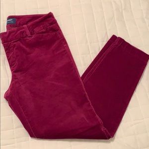 Old Navy Purple Velvet Pixie Pants